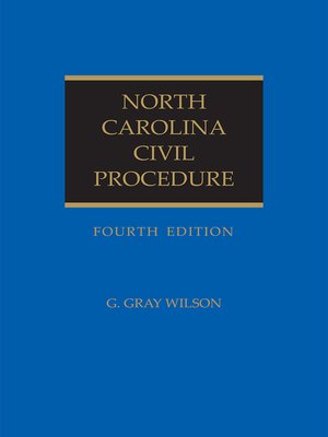 cover image of North Carolina Civil Procedure